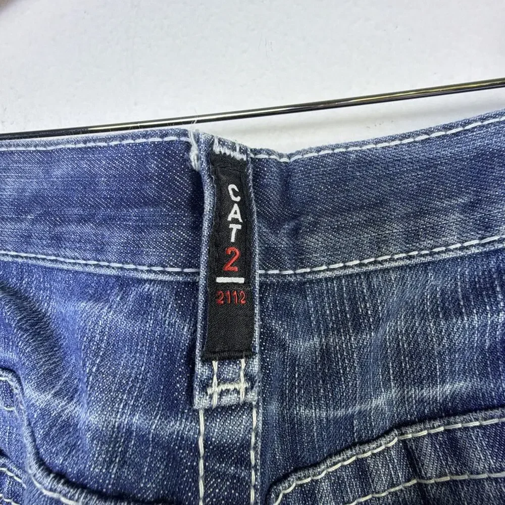 Ariat Jeans Mens 34 x 30 Blue M4 Bootcut Western Denim distressed work FR
